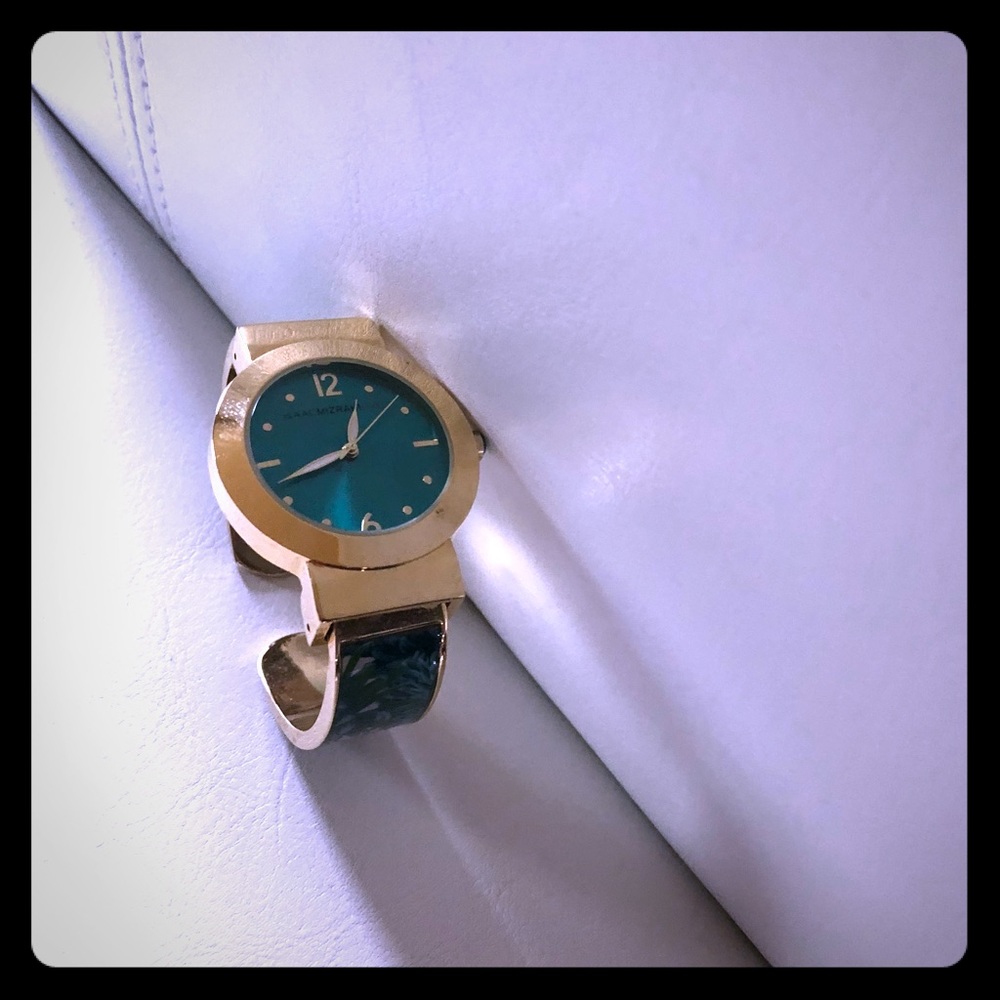 Never worn detailed turquoise cuff watch!